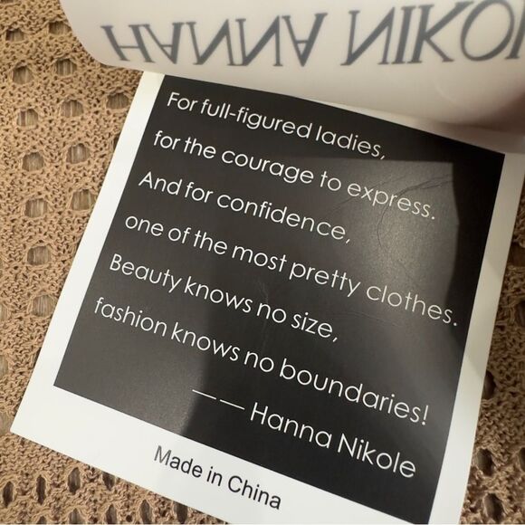 Hanna Nikole Plus Size 20W Hollowed-Out Cardigan Long Sleeve Open Front Knitwear - Picture 6 of 10